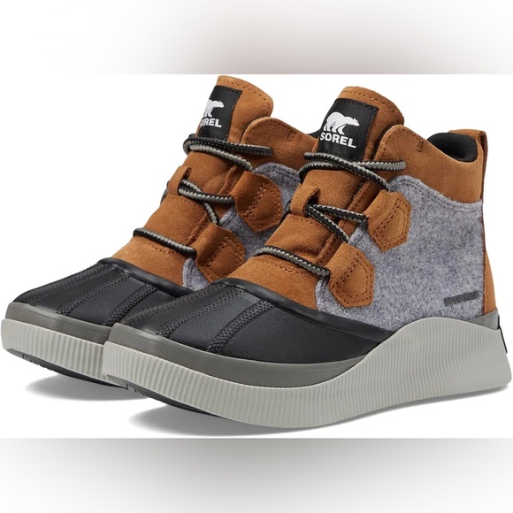 NWT Sorel Out N About III WP Camel Brown Black - Picture 1 of 6
